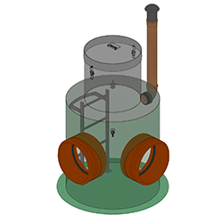 Поворотный колодец