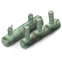 Ливневые сооружения HELYX в разных корпусах