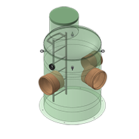 Колодец для водопровода и канализации