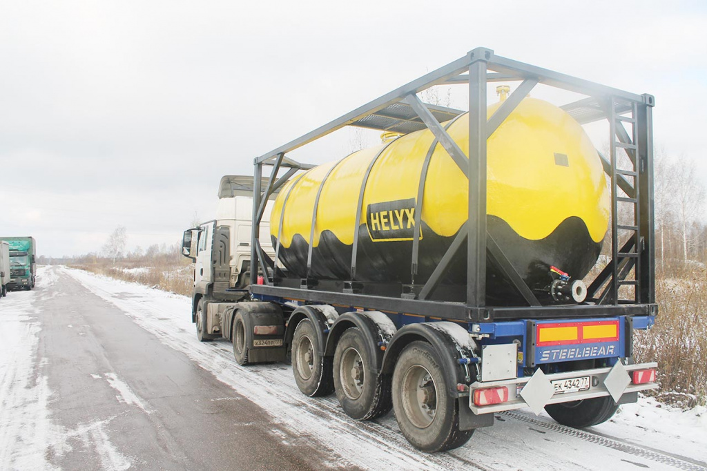 Танк-контейнеры HELYX для транспортировки и хранения соляной кислоты Танк-контейнеры HELYX для транспортировки и хранения соляной кислоты