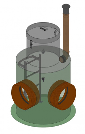 Поворотный колодец