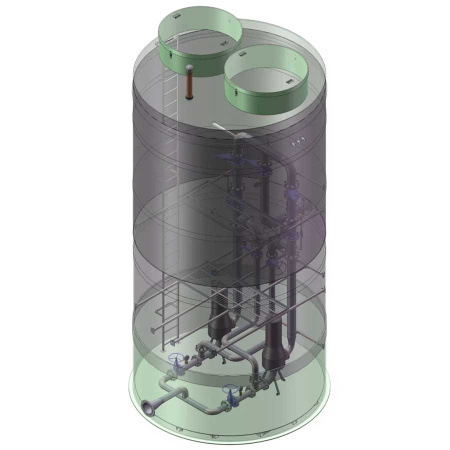 КНС сухая, диаметр 3000 мм