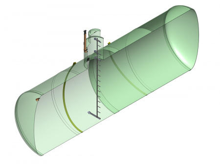 Горизонтальная накопительная емкость 200 м3