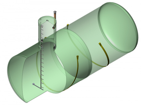 Горизонтальная накопительная емкость 200 м3
