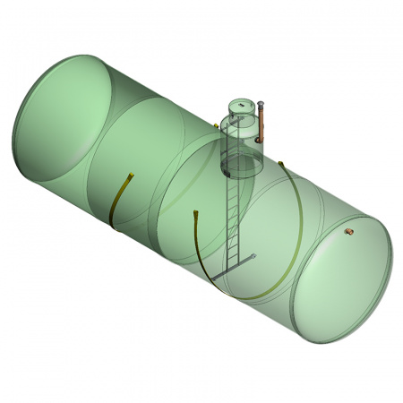 Горизонтальная накопительная емкость 115 м3