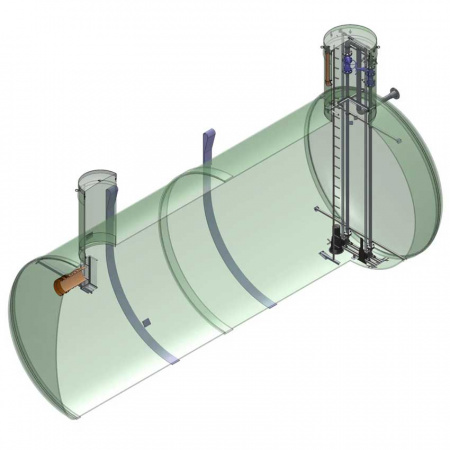 КНС горизонтальная, диаметр 2000 мм