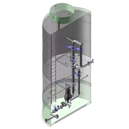 КНС сухая, диаметр 3000 мм
