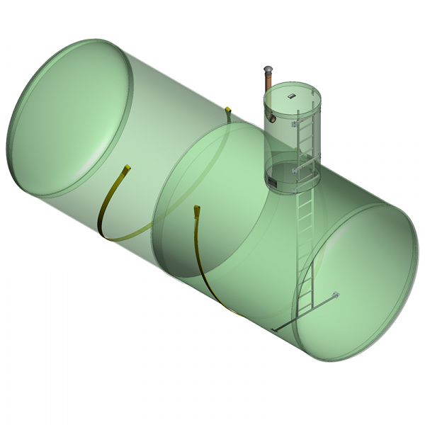 Горизонтальная накопительная емкость 50 м3