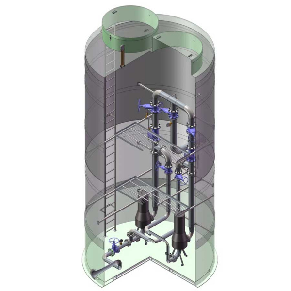 КНС сухая, диаметр 1000 мм